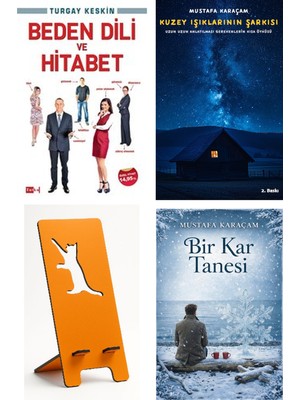 Tutku Yayınevi Beden Dili ve Hitabet - Turgay Keskin + Kuzey Işıklarının Şarkısı + Telefon Tutucu + Bir Kar Tanesi