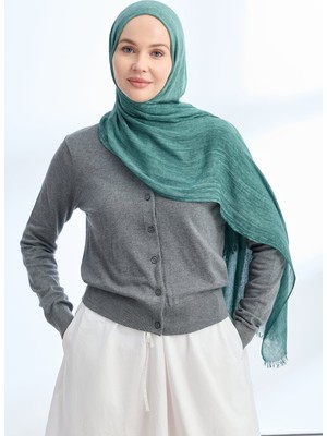 Armanda Organic Touch Viskoz Şal- 3601-76 Petrol