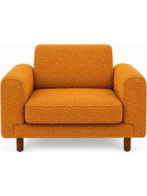 Rolivs Mokka Xl Berjer 90 cm Oturumlu Geniş Tekli Koltuk Bukle Retrokil