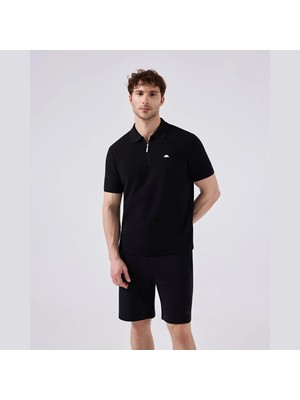 Ellesse M-6SM5048-BK Erkek Polo Yaka Siyah Tshirt