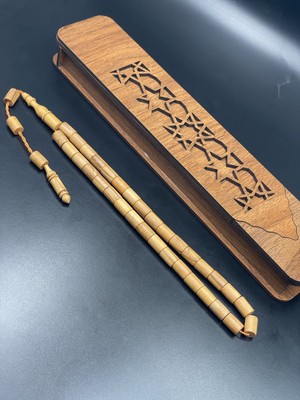 Onurlu Tesbihane El Yapımı Şimşir Tespih – 11X7 mm