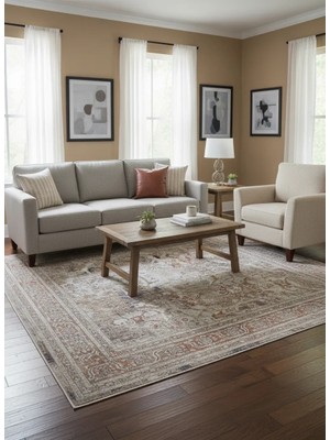 Fenomen Carpet Otantik Koleksiyonu Yumuşak Dokulu Eskitme Vintage Halı