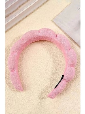 Rubibes Jewelry Pembe Spa Saç Bandı Havlu Taç