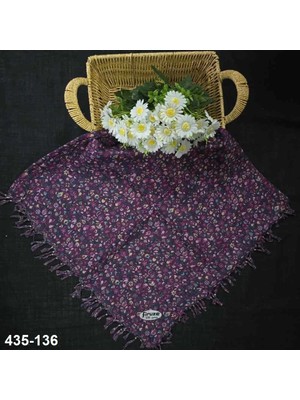 Firuze Eşarp Firuze Desenli Sökme Boncuklu Eşarp 435-136