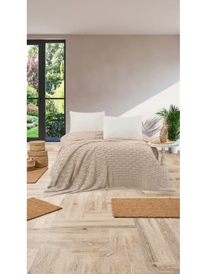 Doux Home Collection Doux Home Dilara Desen Triko Yatak Örtüsü 220 x 240
