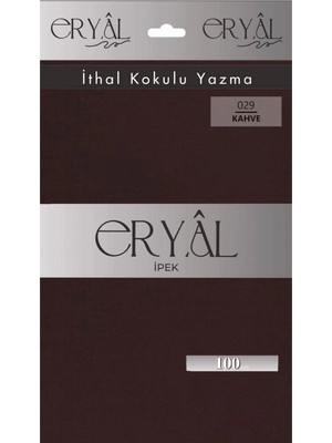 Eryal İpek Yazma Eryal Ipek Düz Renk Poşetli Oyalık Yazma 029 Kahve