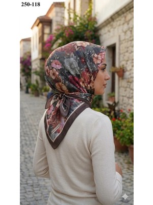 Velscarfs Soft Pamuk Parla Eşarp (Kahve) 250-118