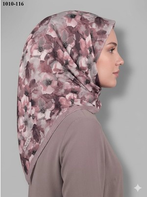 Moon Scarf Desenli Bambu Pamuk Eşarp 1010-116
