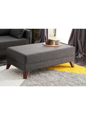 Evdebiz Bella Soft Puf Antrasit