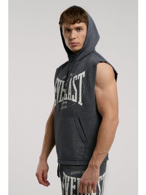 Everlast Authentic Boxing Erkek Kolsuz Sweatshirt Oversize Kapüşonlu Desenli TM0009-333