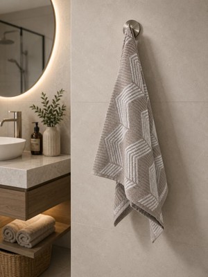 2 Li Özdilek %100 Pamuk Tappeto Kadife El Yüz Havlusu 50 x 90