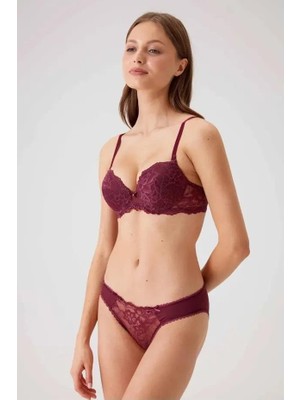 Pierre Cardin 4560 Allegra Dantelli Balenli Desteksiz Boş Kap Sütyen Takım