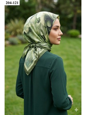Velscarfs Soft Pamuk Parla Eşarp (Yeşil) 204-121