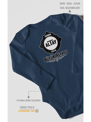 Morivo Kids Büyük Altaylı! Altayspor Uzun Kollu Çıtçıtlı Bebek Body