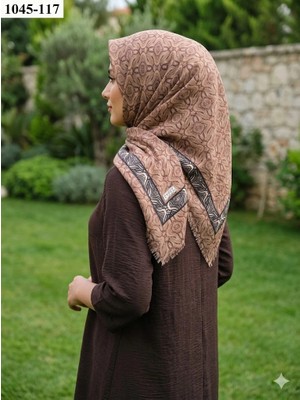 Eyfel Eşarp Eyfel Desenli Dimi Pamuk Eşarp 1045-117