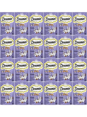 Dreamies Ördekli Kedi Ödül Maması 60GR (24 Adet)