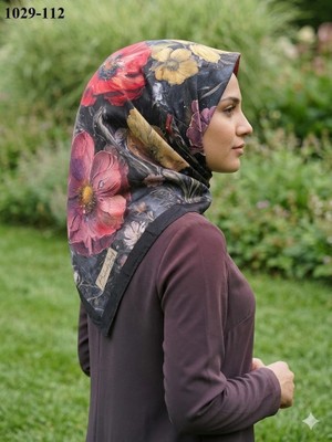 Belinda Scarf Bambu Pamuk Eşarp (Siyah) 1029-112