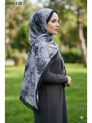 Moon Scarf Bambu Kraş Pamuk Şal (Siyah) 1052-120