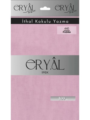 Eryal İpek Yazma Eryal Ipek Düz Renk Poşetli Oyalık Yazma 440 Pudra