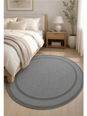 Halı Sepeti Modern Sisal 8001 Antrasit Daire Leke Tutmayan Kaymaz Taban Salon Mutfak Koridor Balkon Halısı
