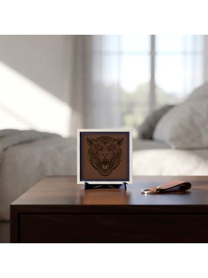 Miaju Kaplan Motifli Şık Modern Dekoratif Obje, Çalışma Masanıza Güç Katan Tasarım 10X10 cm