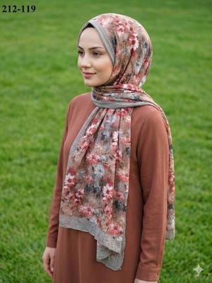 Sharell Bambu Kraş Pamuk Şal (Açık Vizon) 212-119