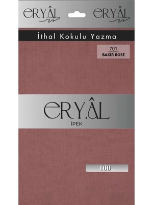 Eryal İpek Yazma Eryal Ipek Düz Renk Poşetli Oyalık Yazma 701 Bakır Rose