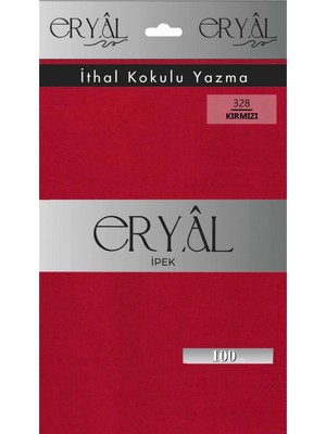 Eryal İpek Yazma Eryal Ipek Düz Renk Poşetli Oyalık Yazma 328 Kırmızı