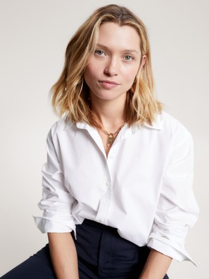 Tommy Hilfiger Organıc Co Easy Fıt Solıd Shırt