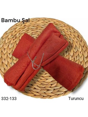 Lady Coco Bambu Kraş Şal (Turuncu) 332-133