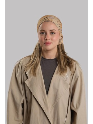 Hürrem Bone Sütlü Kahve Pratik Hazır Geçmeli Buff Bandana Sandy Geometrik Desenli Boru Bone 2416_26