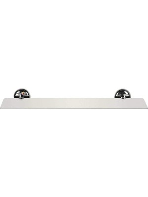 40X10 cm Kaliteli Paslanmaz Cam Banyo Rafı