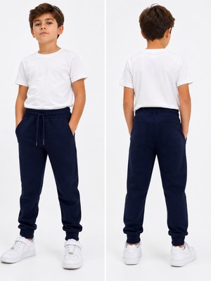 Dıgıl Kids Ribanalı Eşofman Altı Pantalon Likralı Ilkokul Orta Okul 2 Iplik Kumaş Unisex