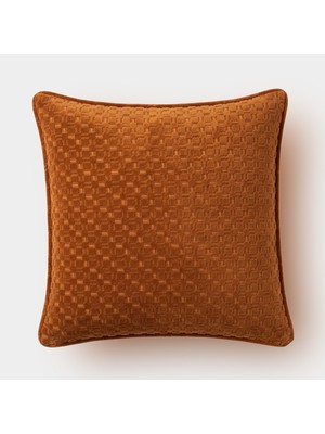 Lidoma Home "lattice" Dokulu Kırlent Kılıfı 45X45 - Kiremit
