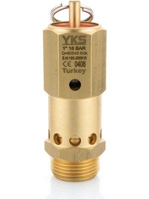 Yks 1/4" 2 Bar Standart Basınçlı Emniyet Ventili