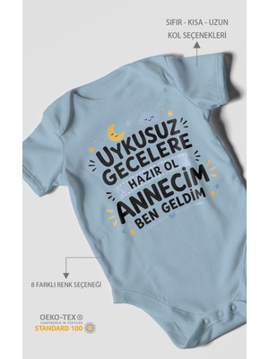 Morivo Kids Anneye Özel Kısa Kollu Bebek Body %100 Pamuk