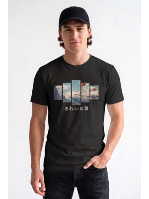 Unisex Regular Fit %100 Pamuk Bisiklet Yaka Premium Baskı Tişört
