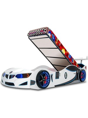 İnegöl'den Eve Bmw - Bazalı Arabalı Yatak Araba Karyola - Full Ledli