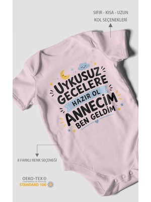 Morivo Kids Anneye Özel Kısa Kollu Bebek Body %100 Pamuk