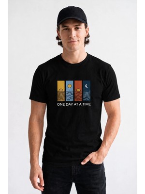 Unisex Regular Fit %100 Pamuk Bisiklet Yaka Premium Baskı Tişört