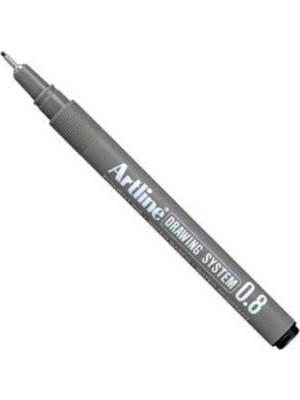 Artline 0.8 mm Siyah Teknik Çizim Kalemi,  Drawing System 238 Ergonomik Tasarım ve Metal Malzeme ile Hassas Çizimler İçin