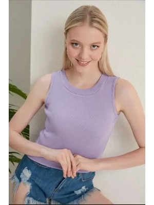 Luxee %100 Pamuk Halter Yaka Kaşkorse Crop Body