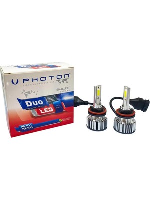 Photon Duo Serisi LED Headlight Beyaz 12V LED Xenon H8-H11-H16
