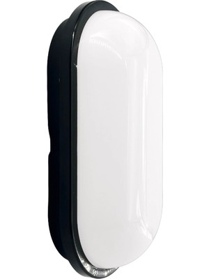 Horoz Electric Aydos 20W LED Sıva Üstü Elips Armatür Siyah Kasa 6400K Beyaz IP65