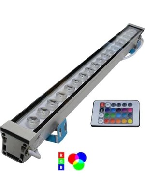 Wallwasher Rgb (Kumandalı) LED Aydınlatma 20-30-35-50-67-100 cm Duvar ve Ağaç Boyama (100)