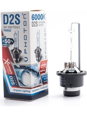 Photon D2S 6000K +%50 Fazla Işık Oem Ampul