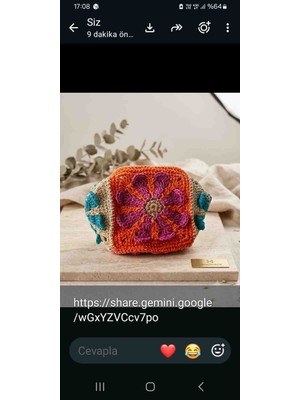 Creatif La Femme Çiçek Motifli Burslu Clutch Kağıt Ip El Çantası
