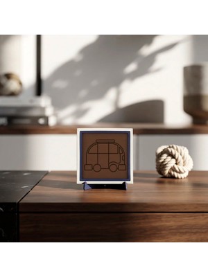 Miaju Minimalist Karavan Figürlü Dekoratif Obje, Çalışma Masanıza Macera Katan Tasarım 10X10 cm