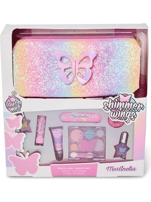Shımmer Wıngs Pencıl Case & Beauty Set Lote 8 Pz