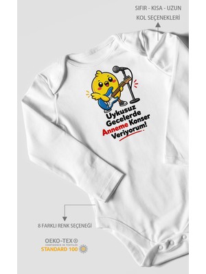 Morivo Kids Anneye Özel Uzun Kollu Bebek Body %100 Pamuk